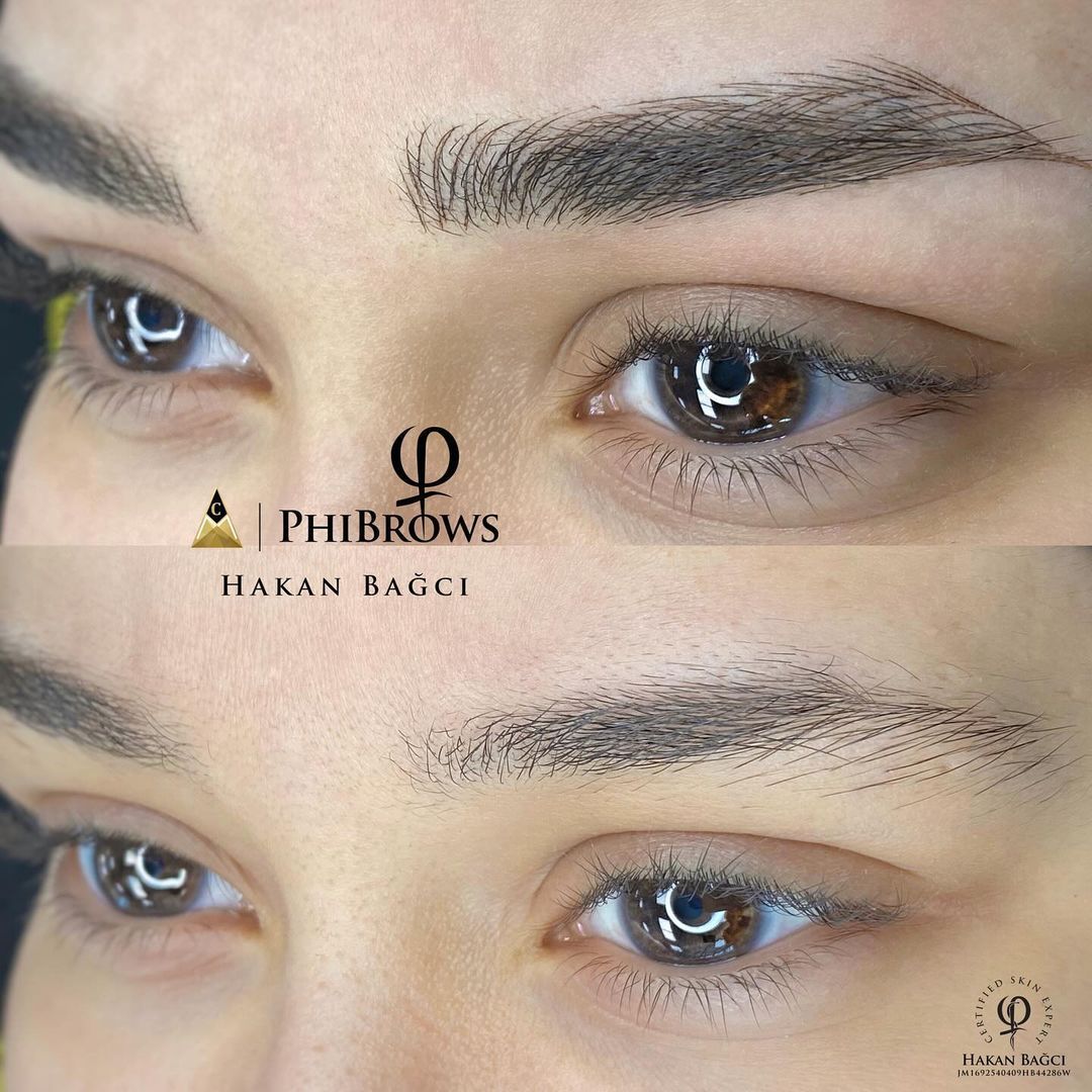 Powder brows — Before / After · Hakan Bağcı