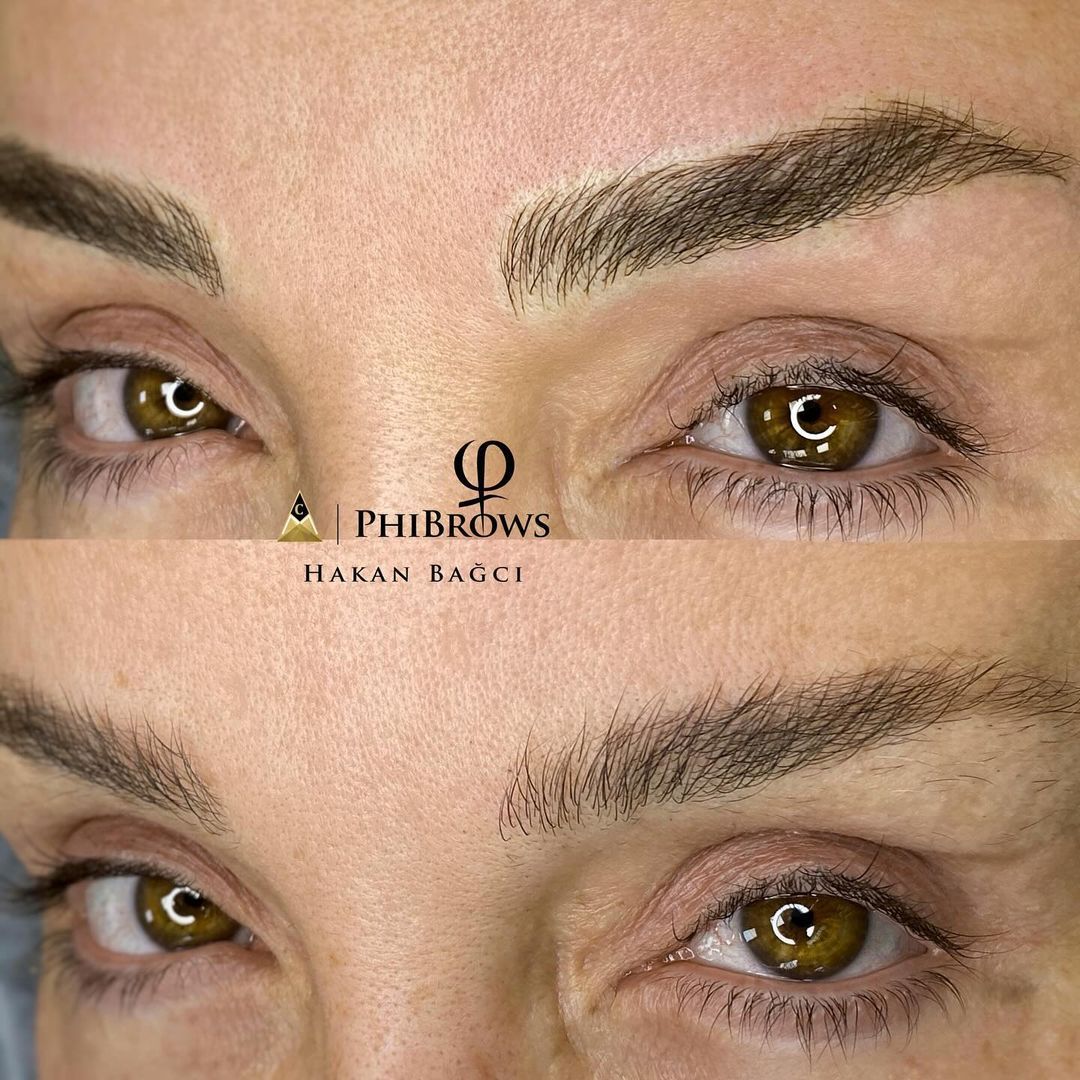 Powder brows — Before / After · Hakan Bağcı